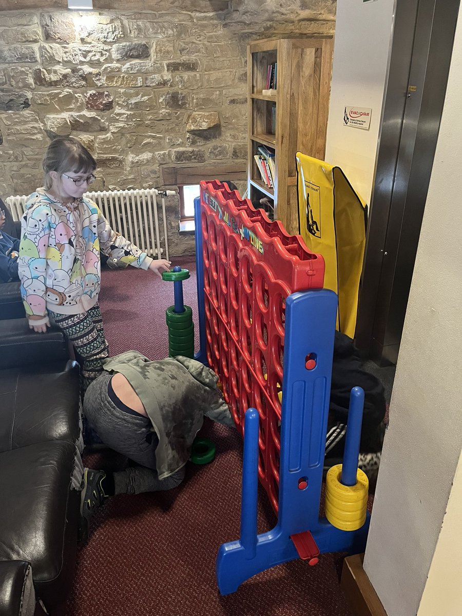 MsKoerbersClass's tweet photo. We have arrived! Our beds have been made and now we are exploring the games in the lounge area before we go for lunch☺️ @shireoakce https://t.co/eAybHhfoGa