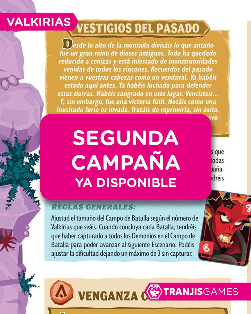 ¡Atención! Ya está disponible Vestigios del Pasado, la segunda campaña adicional de Valkirias que puedes descargar de manera totalmente gratuita en la <a href="/BoardGameGeek/">BoardGameGeek</a> 👉 boardgamegeek.com/filepage/29288…

Ya habéis luchado aquí antes, ya habéis defendido estas tierras y, aunque vencisteis,