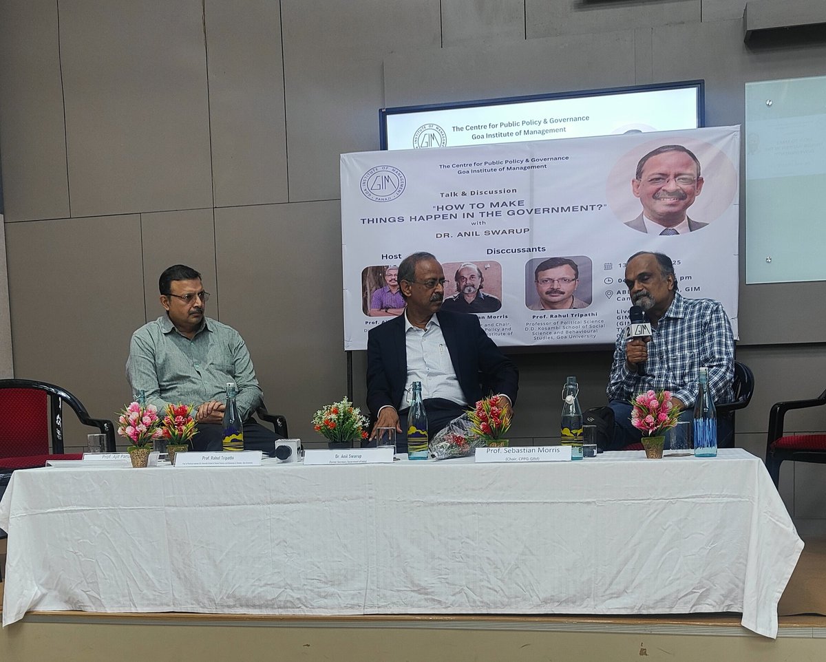 Ajit Parulekar (@parulekar_ajit) on Twitter photo Riveting talk and interaction with Dr Anil Swarup <a href="/GIM_Sanquelim/">Goa Institute of Management</a> organised by Centre for Public Policy & Governance. Riveting talk and interaction with Dr Anil Swarup <a href="/GIM_Sanquelim/">Goa Institute of Management</a> organised by Centre for Public Policy & Governance.