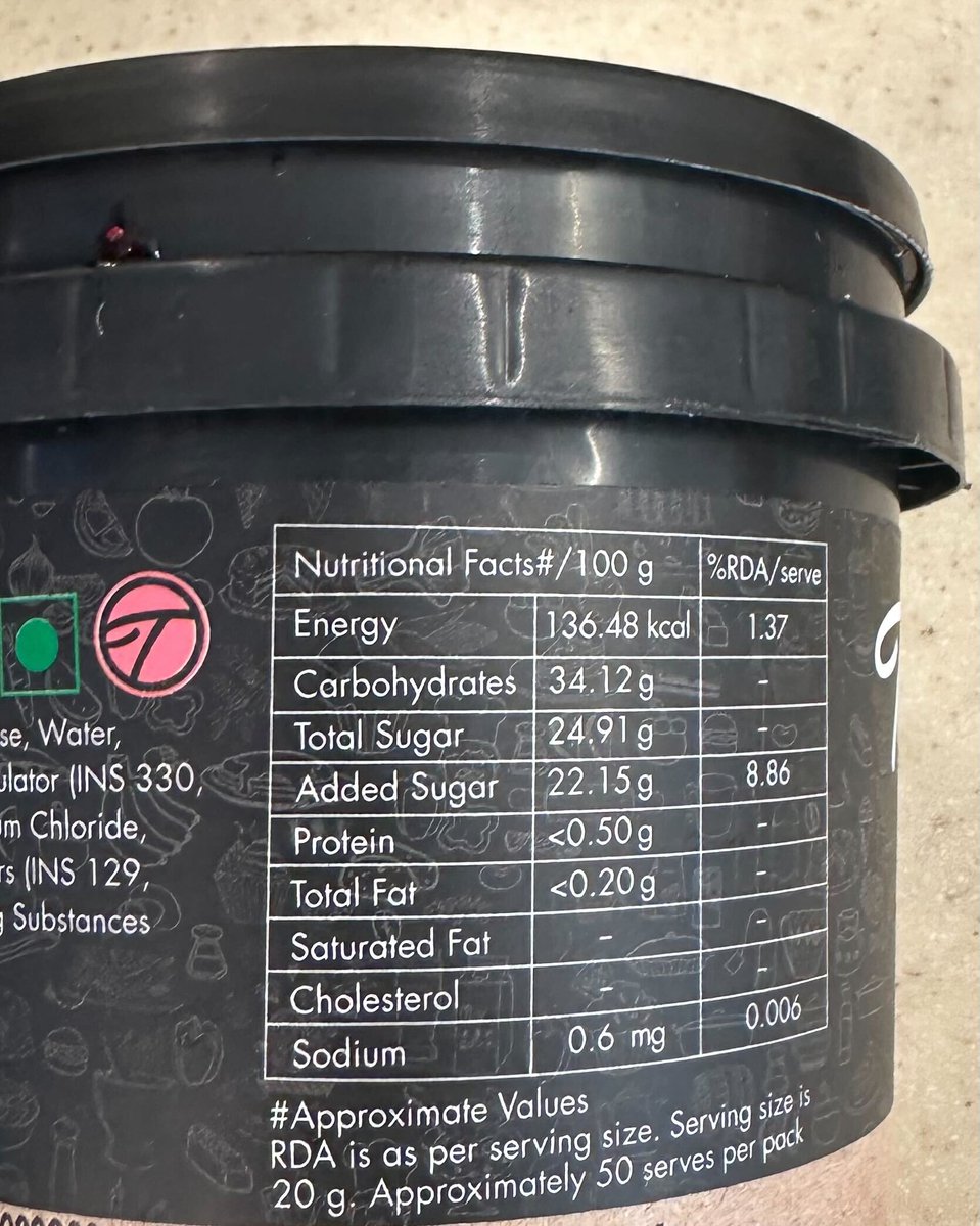 _mihirjain's tweet photo. this is pure cheating @Chaayos, care to explain?

Your Mixed Berry Smoothie claims "NO sugar," but the strawberry filling you use clearly lists added sugar in its ingredients (~22% added for every 100g)

Highly misleading and unfair to your customers!

@nitinsalujaa https://t.co/Ii735xWjgr