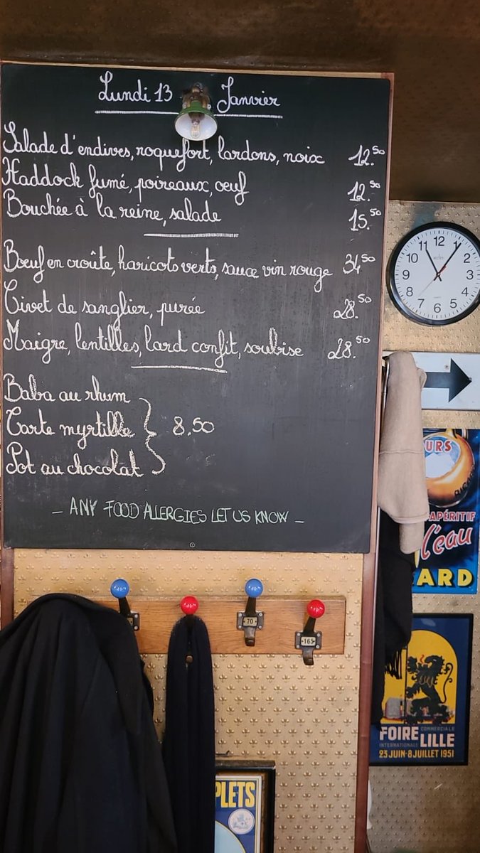 Aujourd’hui au menu dès midi. Bon appétit!