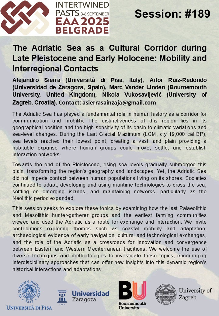 EAA Session #189
This session aims to explore how prehistoric communities used the Adriatic Sea as a vital route for exchange and interaction, adapting to climatic and geographic changes.
#EAA2025 #Prehistory #Balkans
