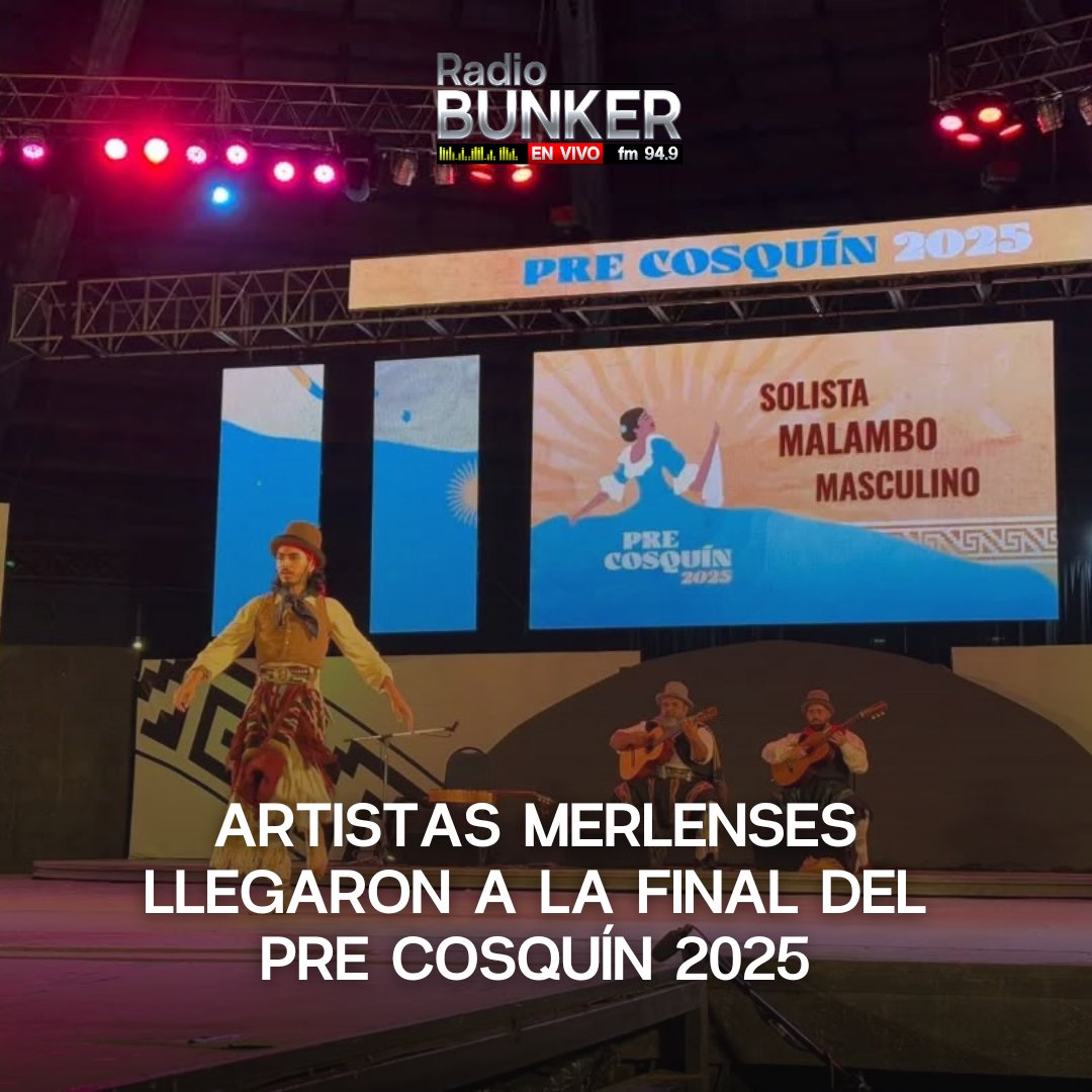 #Noticias #Merlo  
▶️💃El primero en ganar un lugar fue el participante de la categoría de #Malambo Masculino: Marcos Escobar. Luego el Conjunto de Malambo: “Del mismo campo” se consagró finalista.

#PreCosquín2025 #Cultura #Finalistas