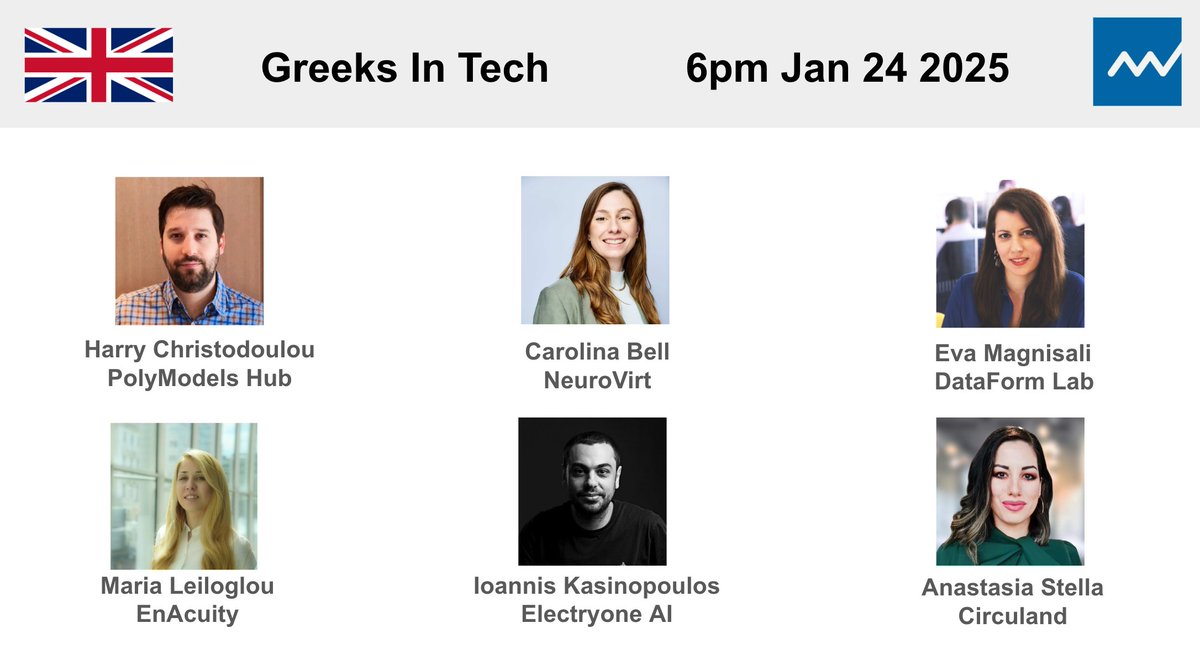 hosting Greeks In Tech next week in London (Barbican)

six founders sharing the stage (pharma, medtech, construction, energy), 400 RSVPs

come join us 👋
