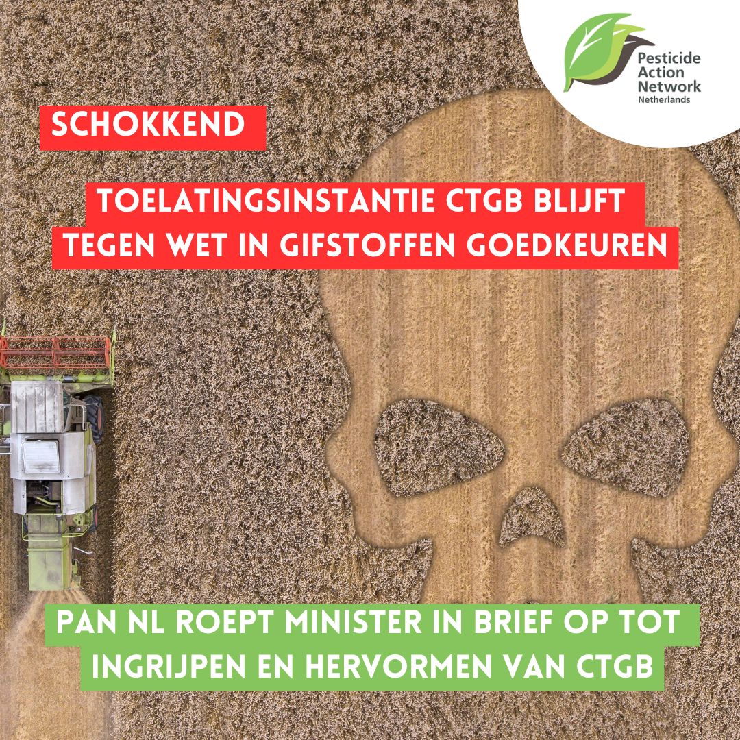 Toelatingsinstantie CTGB blijft tegen de wet in gifstoffen goedkeuren en negeert nieuwe onderzoeken. PAN-NL roept minister op CTGB te hervormen. De wet is duidelijk: Elk besluit moet genomen worden op basis van de meest recente wetenschappelijke inzichten. pan-netherlands.org/blog/2025/01/1…