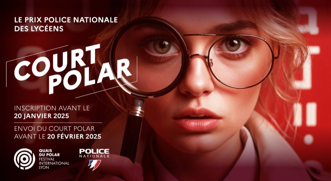 Tu es lycéen &amp; passionné par les polars ? Cette année, pourquoi ne pas tenter d’écrire le tien ? 🖋️ Participe au concours « Court Polar » de la <a href="/PoliceNationale/">Police nationale</a> et du festival international <a href="/QuaisPolar/">Festival Quais du Polar</a>.👮‍♂️Inscriptions jusqu’au 2️⃣0️⃣ janvier ! Plus d’infos
➡️police-nationale.interieur.gouv.fr/actualite/cour…