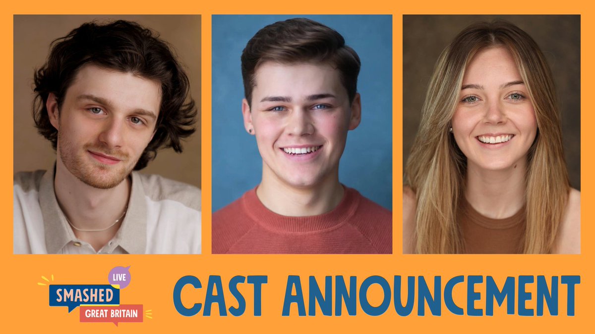 smashedproject's tweet photo. #castannouncement: Joseph McGarrigle, Joshua David-Talbot and Anna-Jorge Somerville will be delivering #SmashedLive, a unique #alcoholeducation experience into schools in Norfolk, Cambridgeshire, Northamptonshire, Birmingham, Lincolnshire, Nottinghamshire &amp; Leicestershire! https://t.co/Cg2GyEzSao