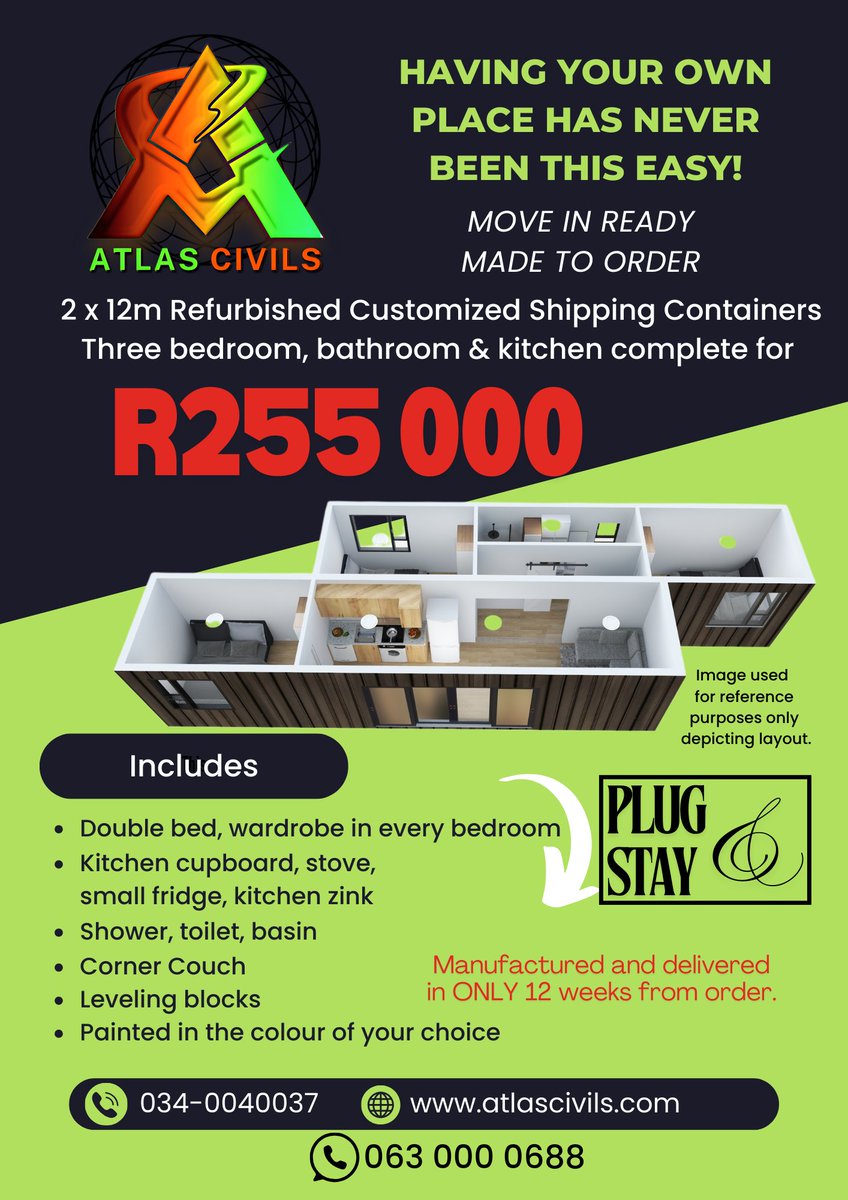 AtlasCivils's tweet image. Looking for a modern, stylish home? You’ll love our refurbished container houses!

#BuildDifferent
#DreamInContainers
#CustomContainers
#ContainerSolutions
#ShippingContainers
#ModularConstruction
#ContainerSolutions
#ContainerLife
#SustainableLiving