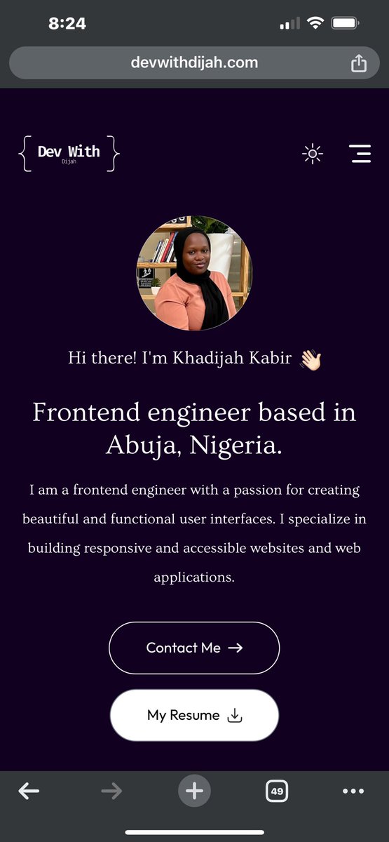 devwithdijah's tweet image. I am finally done writing the code for my portfolio website😮💨😫I’d love to hear feedback and suggestions you guys!
devwithdijah.com
#webdev #frontendproject #portfolio