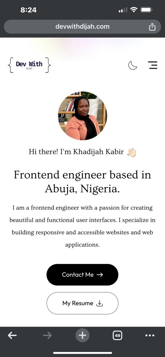 devwithdijah's tweet image. I am finally done writing the code for my portfolio website😮💨😫I’d love to hear feedback and suggestions you guys!
devwithdijah.com
#webdev #frontendproject #portfolio