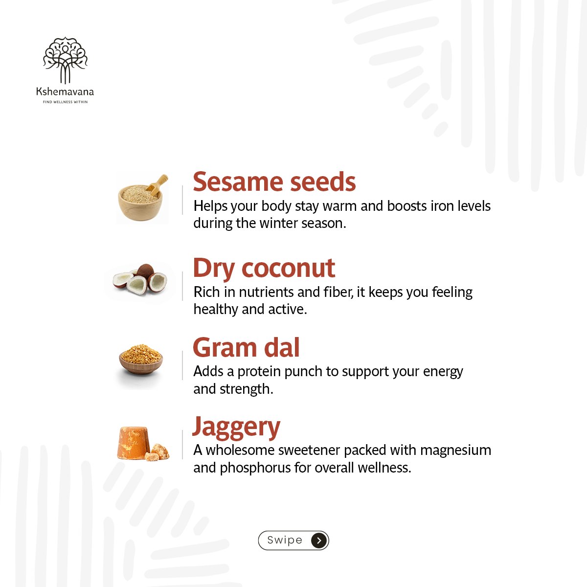 kshemavana's tweet photo. With #ElluBella, you’re not just enjoying a snack; you’re connecting to a tradition that’s all about warmth, balance, and well-being.
What’s your favourite way to enjoy Ellu Bella? Share with us!
#Kshemavana #Festival #Sankranthi2025 https://t.co/BeQX7aUh6H