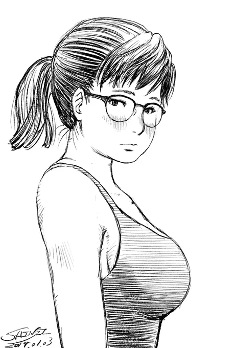 過去絵の方が上手い
#イラスト #オリジナルキャラクター #illustration #drawing #painting #sketch #art 