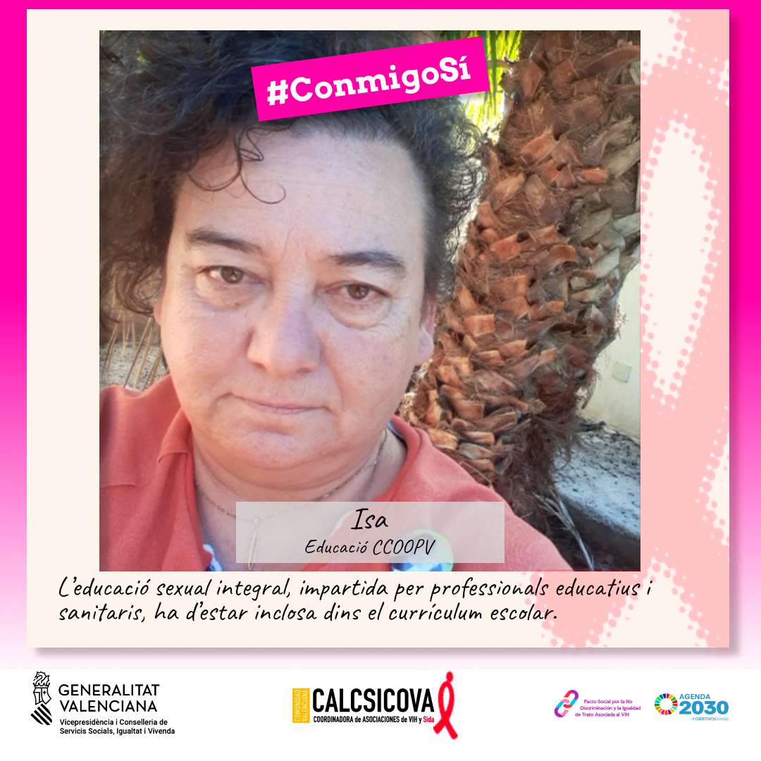 calcsicova's tweet photo. #ConmigoSí 🤳
📱Garantir missatges de prevenció i informació és una prioritat per a reduir l'estigma.
📚L'educació #sexual integral és✨imprescindible✨
➕participa en la #campanya: https://t.co/0jPyeQE4aQ
#Sensibilització #Comunicació #VIH #Indetectable #Intransmissible https://t.co/mdHKd1zUtN