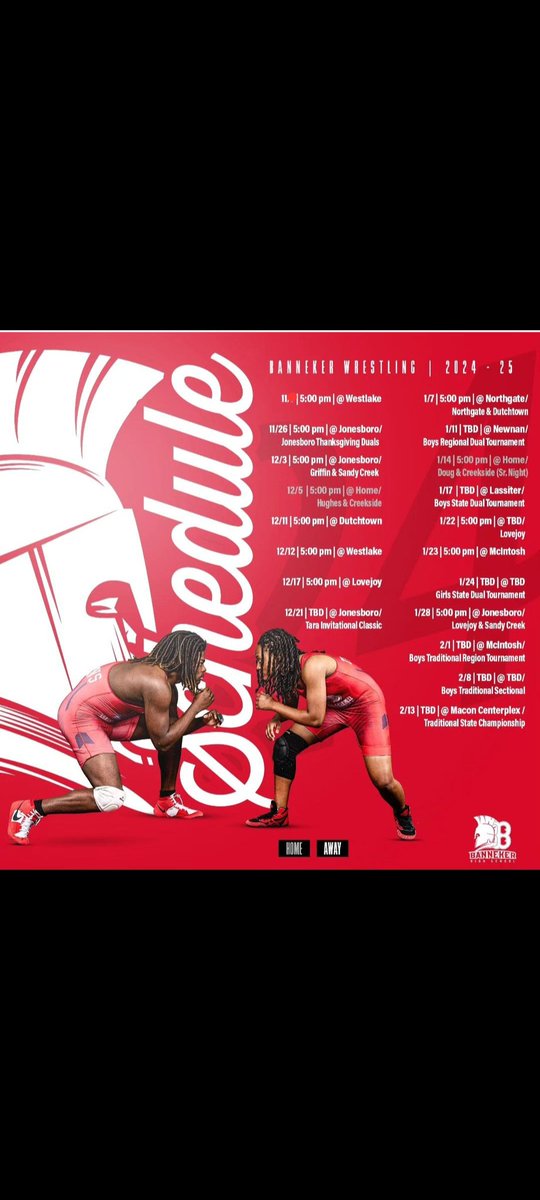 Boys' regional duals are today at Newnan High School at 5 pm. Senior night is Tuesday, January 14th, 2025. Please support your Trojans.