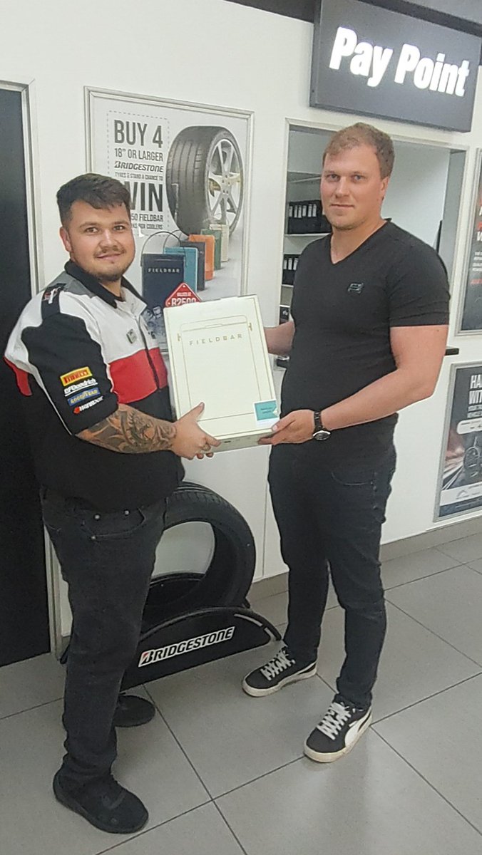 TigerWheelnTyre's tweet photo. β¨ Cheers to Our Champions! β¨
Another prize, another smile!
Congratulations to Alexey Martynov on winning a stylish #Fieldbar Cooler. Thank you for driving premium with #BridgestoneTyres and #TigerWheelnTyre πβοΈ
#TigerWheelnTyreBroadacres #LetsGoTogether https://t.co/HtPiBBKIgK