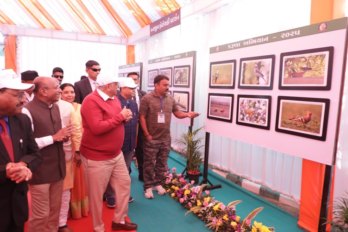 InfoGujarat's tweet image. મુખ્યમંત્રી શ્રી ભૂપેન્દ્રભાઈ પટેલે તા. 10 થી 20 જાન્યુઆરી 2025 સુધી ચાલનારા રાજ્યવ્યાપી કરૂણા અભિયાન અંતર્ગત અમદાવાદના બોડકદેવ વિસ્તારમાં કાર્યરત વાઇલ્ડ લાઇફ કેર સેન્ટરની મુલાકાત લીધી... 
#KarunaAbhiyan #WildLifeCare #ProPlanet #FeatherFriends