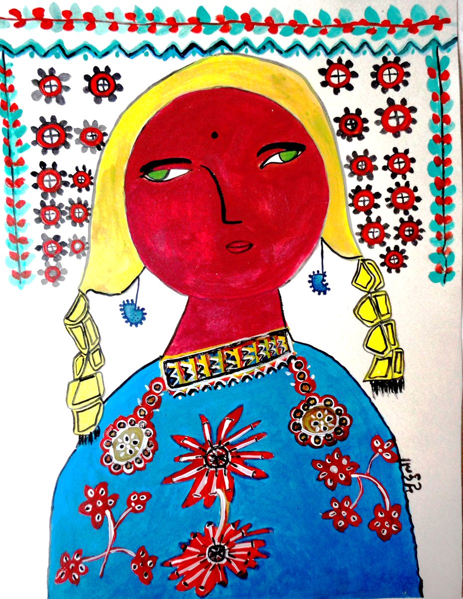 divinity_art88's tweet photo. Crimson Muse: The Spirit of Blossoms and Braids

Artist – Mradula Pandey
Size – 16 x 11
Medium – mix medium on paper

DM for inquiries or E-mail us on astral.kavita@gmail.com

#painting #paintings #landscapingpainting #lightpanting #oilpainting #digitalart #india #usa https://t.co/xvhlWOL7tO