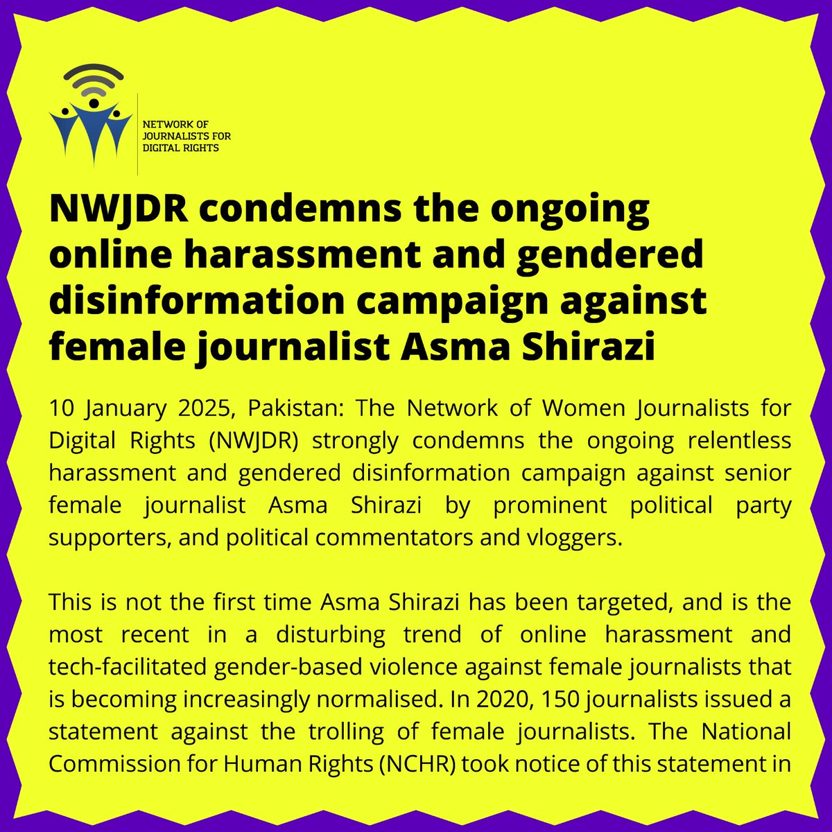 Network of Women Journalists for Digital Rights tweet media