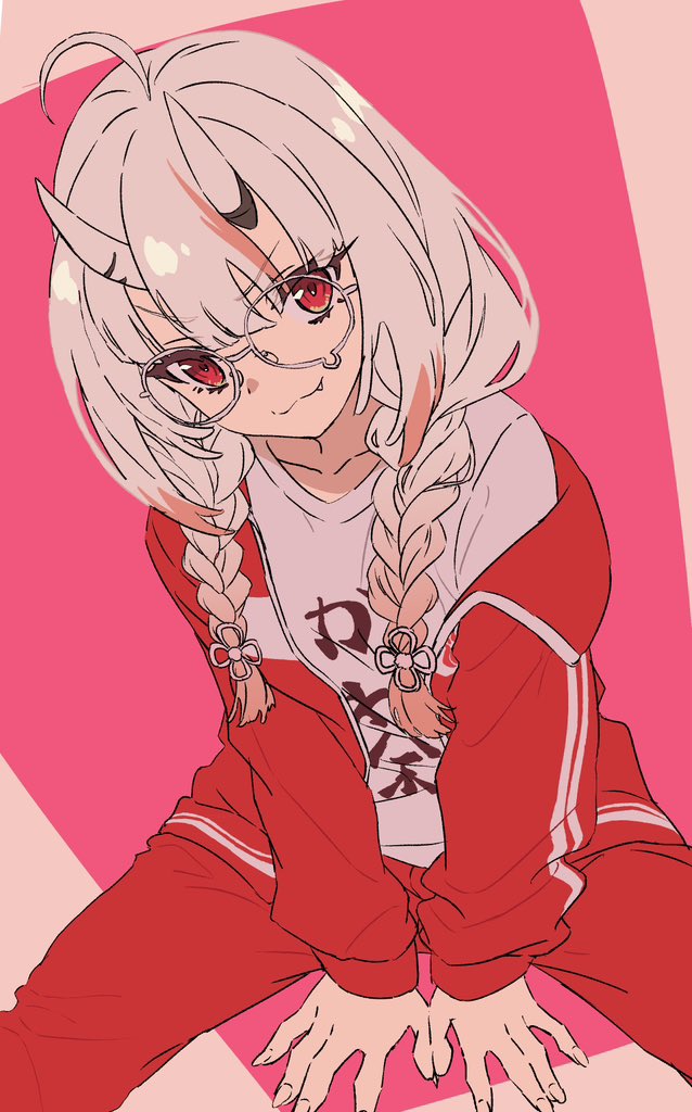 百鬼あやめ 「おさげのお嬢かわいい #百鬼絵巻 」|海(かい)のイラスト