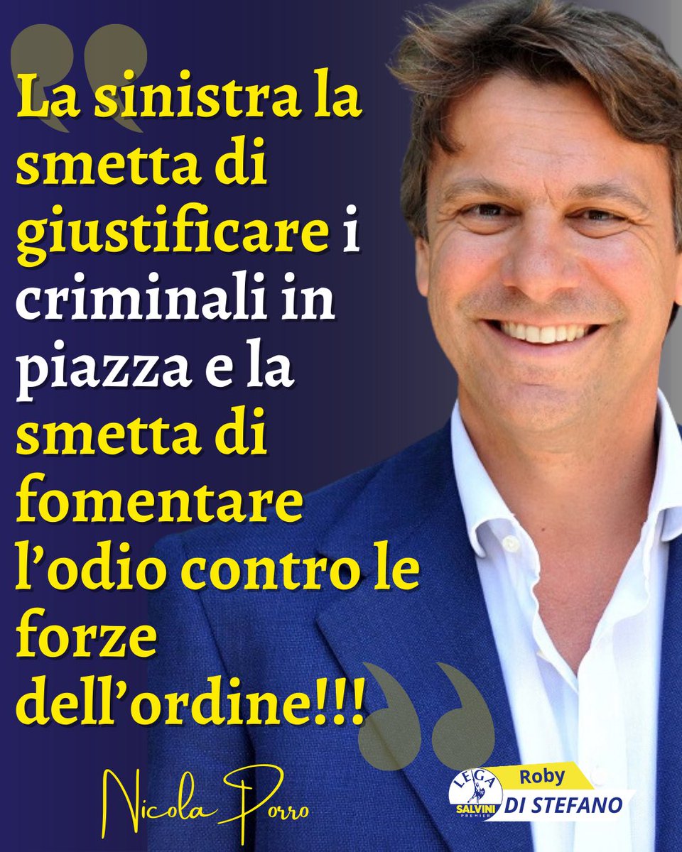 distefano_r's tweet photo. La sinistra non può continuare a giustificare la violenza e attaccare chi garantisce la sicurezza. Difendiamo le forze dell'ordine e il rispetto delle regole!
#Sicurezza #forzedellordine https://t.co/njxAM6GIDv