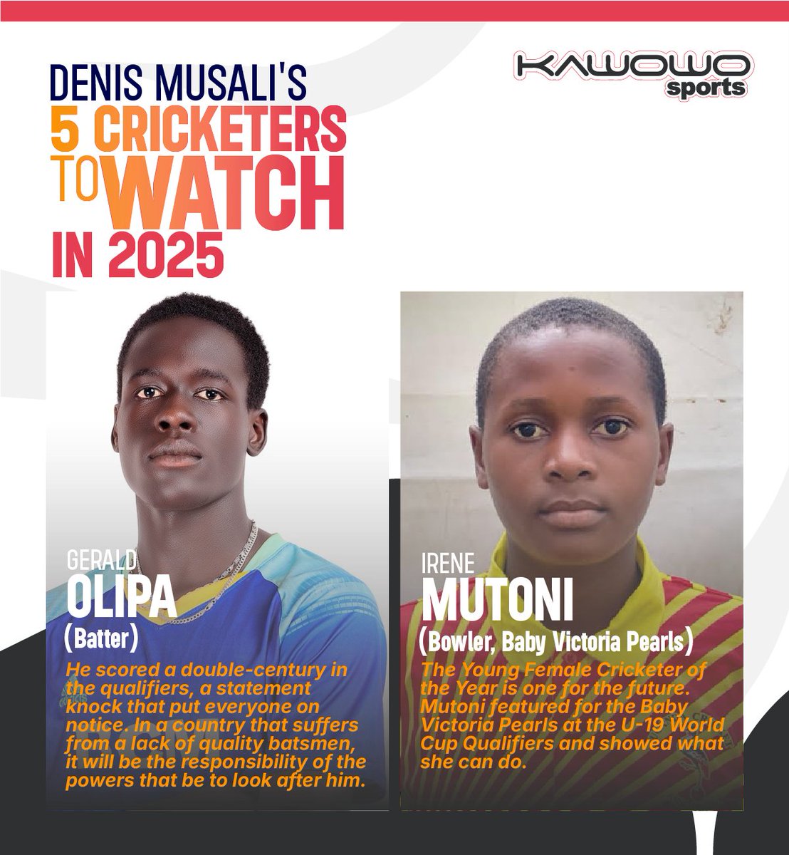 3. Gerald Olipa

4. Irene Mutoni