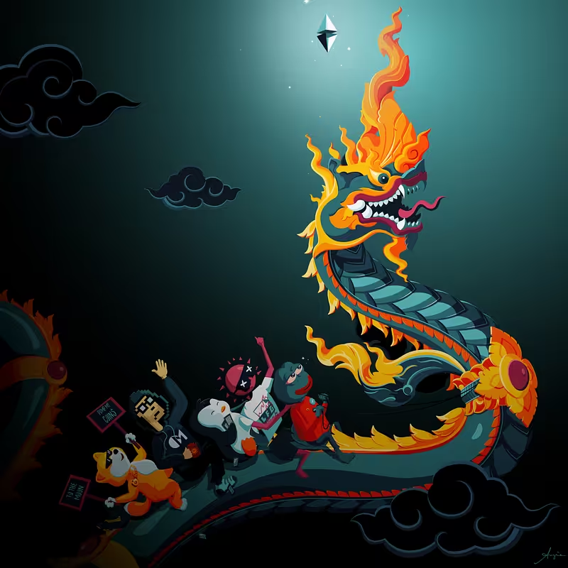 Gm frens ☕️💖
Still taking some "me time" as I prepare a house move IRL &amp; work on other projects...

Have to admit sm &amp; screens are a perfect combo for mental fatigue as well 🥹
On the bright side, I'll be in Paris next month 🥳🎊

In the pic:
"En Route to the Bull",
My meme card