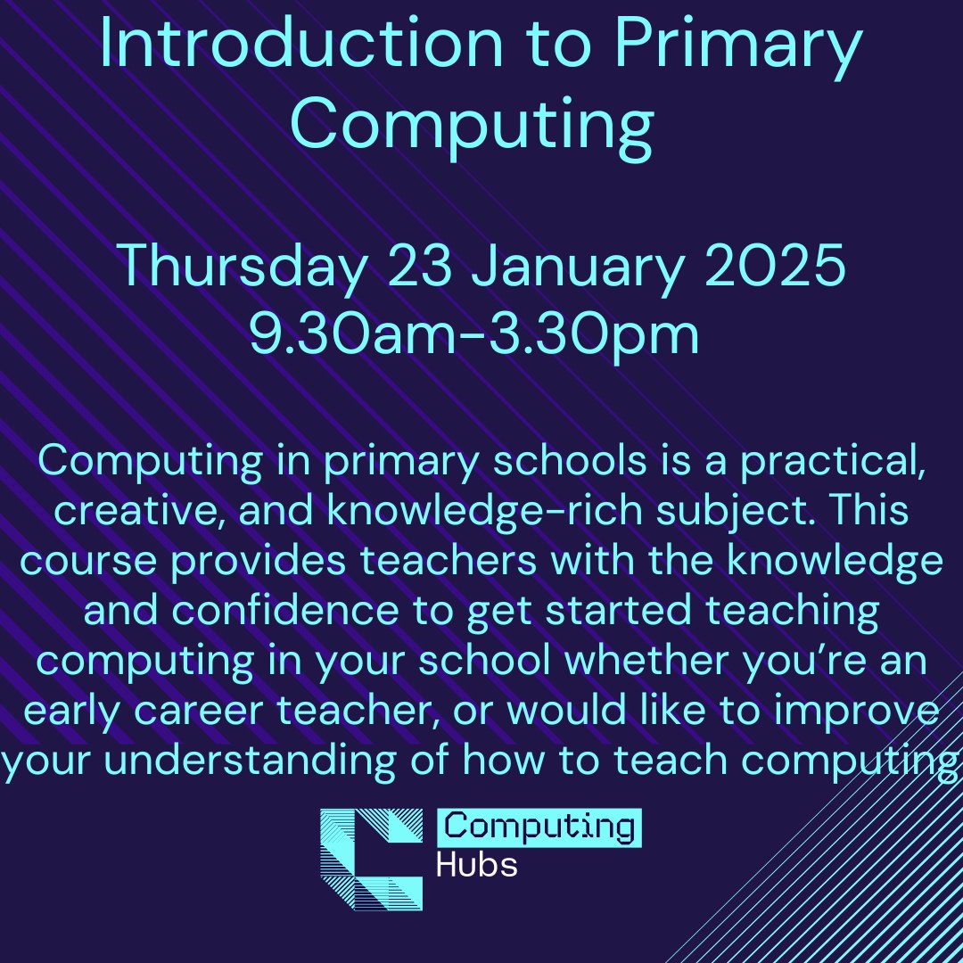 ComputingHubBIY's tweet image. Places still available on next weeks remote course:
ncce.stem.org.uk/cpd/540277/int…
#stem #remote #ncce #primary #computing