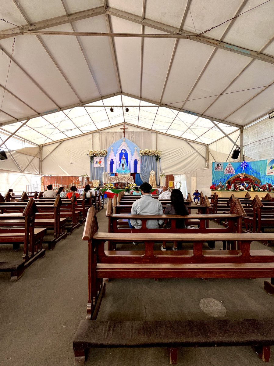 DilawarTalkies's tweet photo. As the repair and restoration of Mount Mary is going on, Mother Mary and Infant Jesus have been shifted to a makeshift space. #MappingMumbai https://t.co/9jxQb71Pah