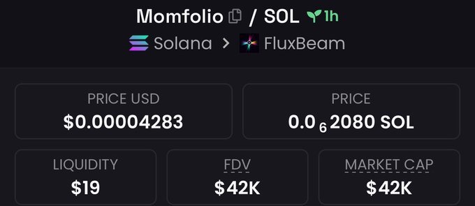 MoonTrapAlpha's tweet photo. Called #Momfolio at $42k Mcap in my private TG
#SolanaAirdrop #Solana #memecoin https://t.co/fOU63cEmE8