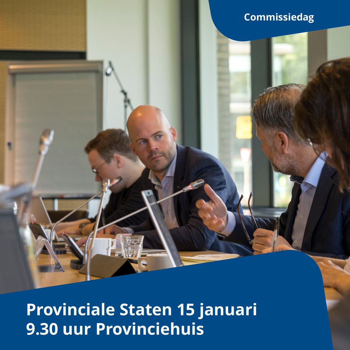 ProvOverijssel's tweet photo. PROVINCIALE STATEN | Woensdag 15 januari: Statencommissiedag in het Provinciehuis, wees welkom. 💬 Insprekers voor de commissies kunnen zich uiterlijk 24 uur van te voren melden: 📧 statengriffie@overijssel.nl. Online meekijken: https://t.co/IkbL37giyP #psov #provincialestaten https://t.co/DmxysfKSgb