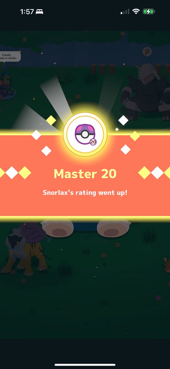 Amy_Wiedy's tweet photo. This is a huge goal of mine, ACCOMPLISHED!!! Now I can quit Pokémon Sleep. Haha jk. It’s too fun to quit. #PokemonSleep #Master20 https://t.co/exgHyb1WeO