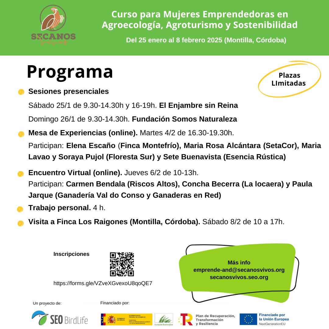 GanaderasenRed (@ganaderasenred) on Twitter photo ¿Estás interesada en estos cursos sobre #agroecología, #agroturismo y #sostenibilidad?
Carmen y Paula de Ger, participarán como ponentes el día 6 de febrero.
Anímate, el futuro agroalimentario puede y debe ser sostenible.
<a href="/escoladepastors/">Escola de Pastors</a>
@ ¿Estás interesada en estos cursos sobre #agroecología, #agroturismo y #sostenibilidad?
Carmen y Paula de Ger, participarán como ponentes el día 6 de febrero.
Anímate, el futuro agroalimentario puede y debe ser sostenible.
<a href="/escoladepastors/">Escola de Pastors</a>
@