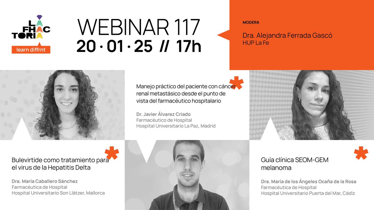 lafhactoria's tweet photo. llegó el 🅿️®️ℹ️Ⓜ️E®️ webinar de 2️⃣0️⃣2️⃣5️⃣🥂🎉de #LaFHactoria  

 #FormaciónSanitaria   #FarmaciaHospitalaria   #salud   #sanidad   #LosLunesDeLaFHactoria   #LearnDffrnt  #Melanoma  #GuíaClínica   #Webinar2025  #SaludEnDirecto https://t.co/CGPdhI5qbT