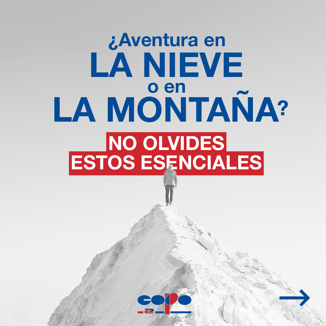 Copo_al's tweet photo. 🌨️❄️ ¡Prepárate para tu próxima aventura! 🧣🎒​
En Copo tenemos todo lo que necesitas para equiparte:​
​🧥 Abrigos súper calentitos​
🥾 Botas ideales para cualquier terreno​
🎿 Accesorios 
​
#TanNuestro #copo #parquecomercialcopo #estiloponiente #ocio #compras https://t.co/UxjAueNrdx