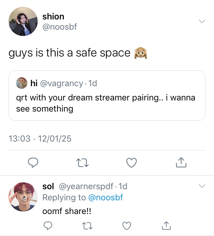 fatedpairs's tweet photo. #sunwon as streamers few tweets au. https://t.co/KDw5z0X3Mp