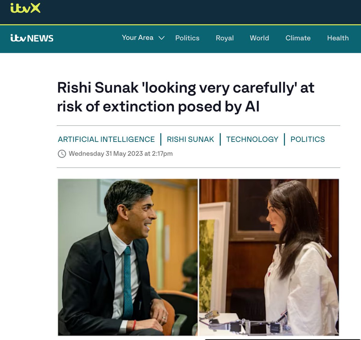 The government’s new AI plan marks a big shift in direction.

Sunak saw the importance of AI but he tried to position the UK as the world’s AI safety leaders, emphasising the risks and in an eye-catching but negative way.