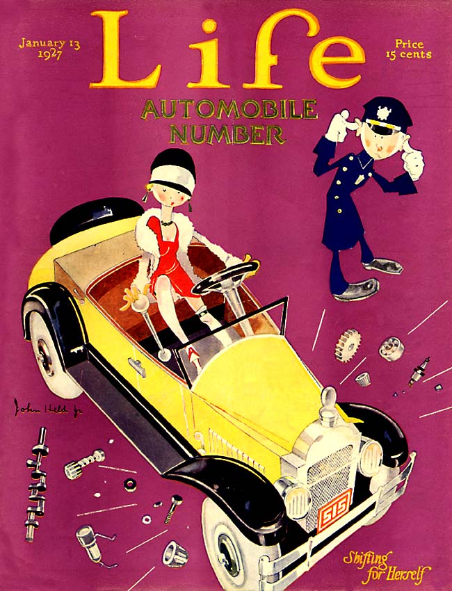LRonLacy's tweet photo. #OTD in 1927
‘Shifting for Herself'
Illustration by John Held, Jr. (1889-1958)
Cover of *Life*'s - 'Automobile Number’, January 13, 1927
#illustration #illustrationart #illustrationartists #JohnHeldJr #automobiles #cars #automotivedesign #motorization https://t.co/T0HE9xLN80