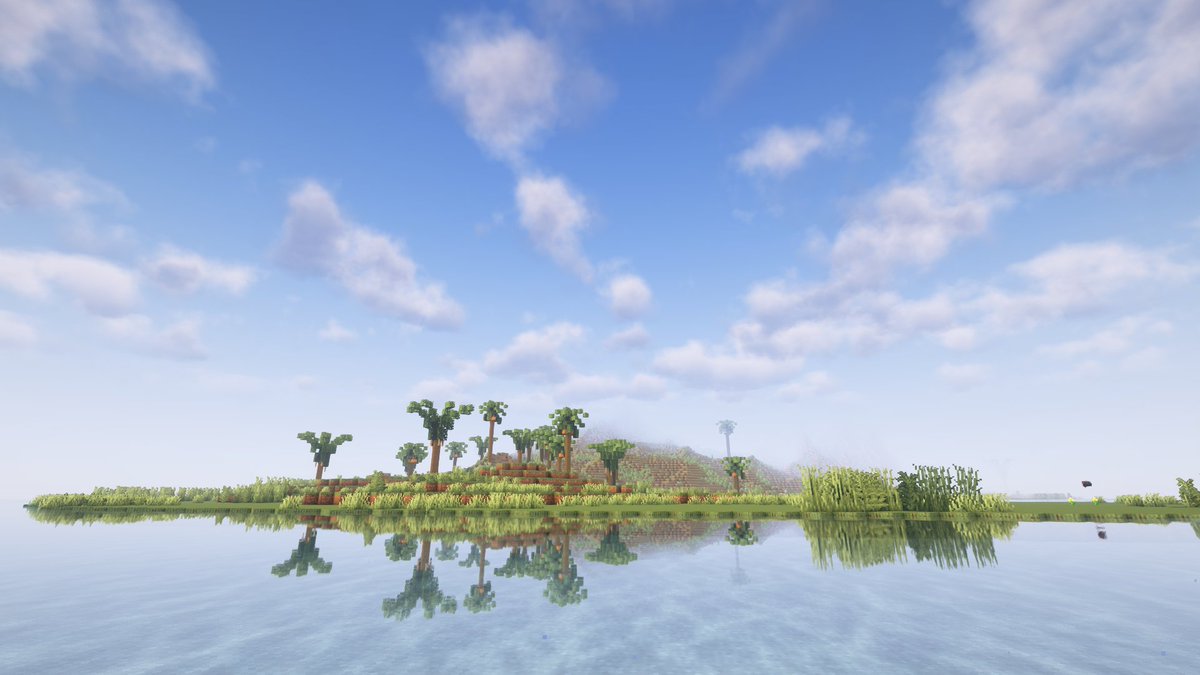 FumCraft's tweet image. んで「これ！」というのが無かったので気付いたらModpack自作してた🤣
（一応ベースにしたものはありますが、見る影もないほど変えたので…）

World Painterで作られた海の中に孤島一つだけのワールドなんかも配布されてるのでそこをベースにサバイバルというコンセプト
#Minecraft 
#Modpack