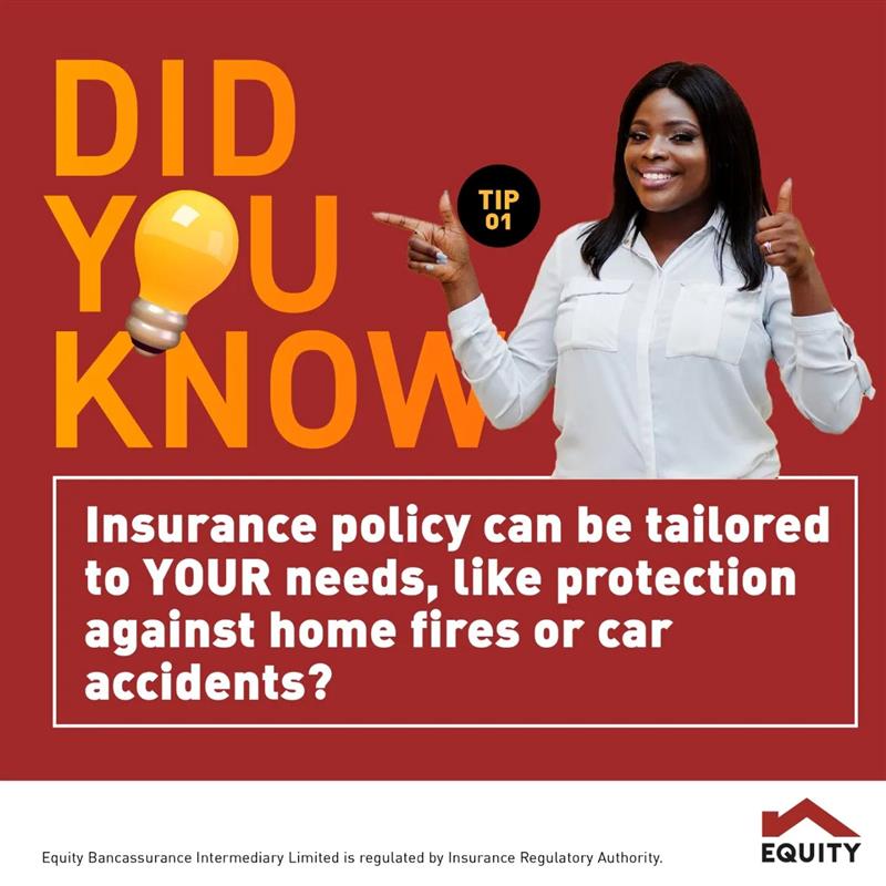 Milele_FM's tweet photo. Insure your car, your home and enjoy your peace of mind. We are here for you through life's surprises.
Visit any Equity branch near you to get your cover.
Learn more: https://t.co/YhGtbMWrpE
#WhyInsurance #EquityBank https://t.co/y2wsI0jJvR
