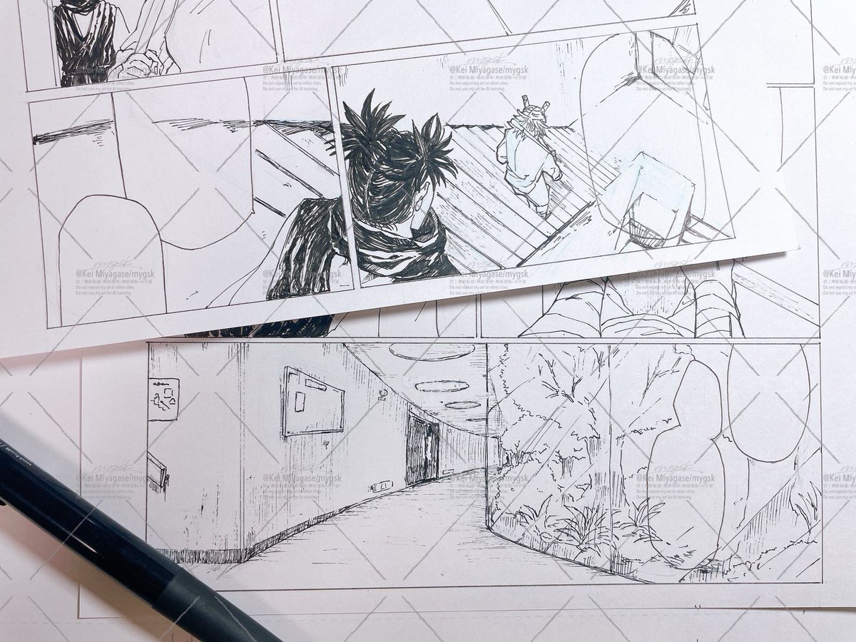 構図思いついた時は「これ描くのか〜…」て白目一瞬剥くけど、結果として楽しいから描いてるのでヨシ 