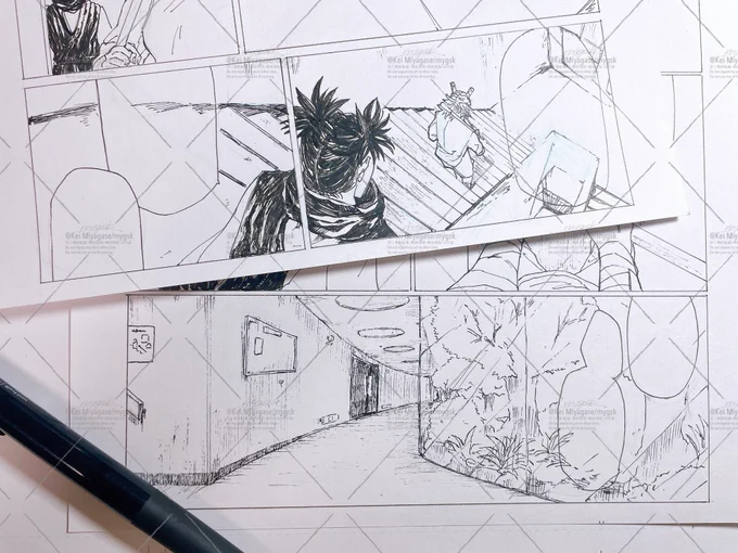 構図思いついた時は「これ描くのか〜…」て白目一瞬剥くけど、結果として楽しいから描いてるのでヨシ 