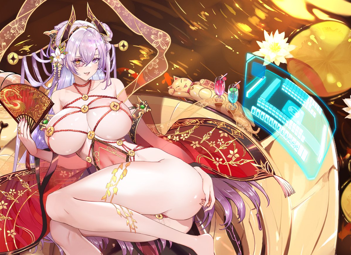 這次為了符合過年的心情
毒蠍這張是慵懶躺著看日出的
除了招財貓飲料吧台, 也把邊喝邊打麻將也畫了出來 
.
可惜遊戲裡2張圖放到最大還是不夠大...很多畫很細也看不出來....像眼睛無法看很細之類...唉....