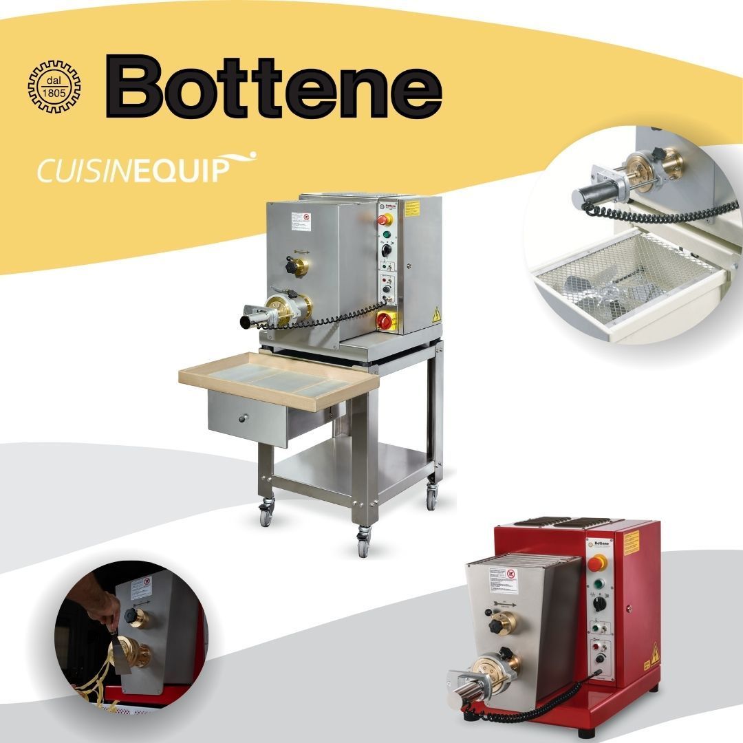 Cook_Valentine's tweet image. ✅ Over 70 different dies available
✅ Easy to use with consistent results
✅ Plug &amp;amp; play for your convenience 

Available in a range of sizes and formats, there is a #Bottene pasta maker to suit virtually any commercial kitchen!
