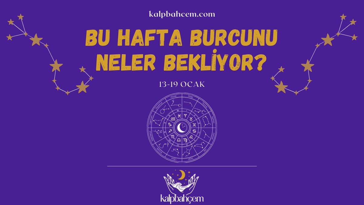Haftalık burç yorumları burada! 🌌 13-19 Ocak’ta neler olacak, burcuna özel detayları öğrenmek için tıkla! 👇
blog.kalpbahcem.com/haftalik-burc-…