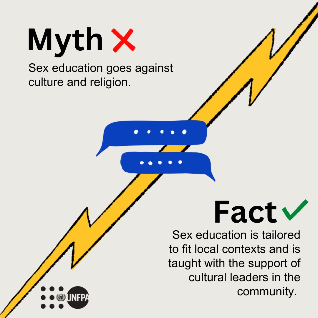 🙅‍♀️It’s a myth that #SexEd goes against culture and religion.

Read about how <a href="/UNFPA/">UNFPA</a> is engaging monks &amp; nuns in #Bhutan and Islamic Institutions in #India to provide age-appropriate and accurate sexuality education to young people 👉 unf.pa/mta

 #MyBodyMyChoice