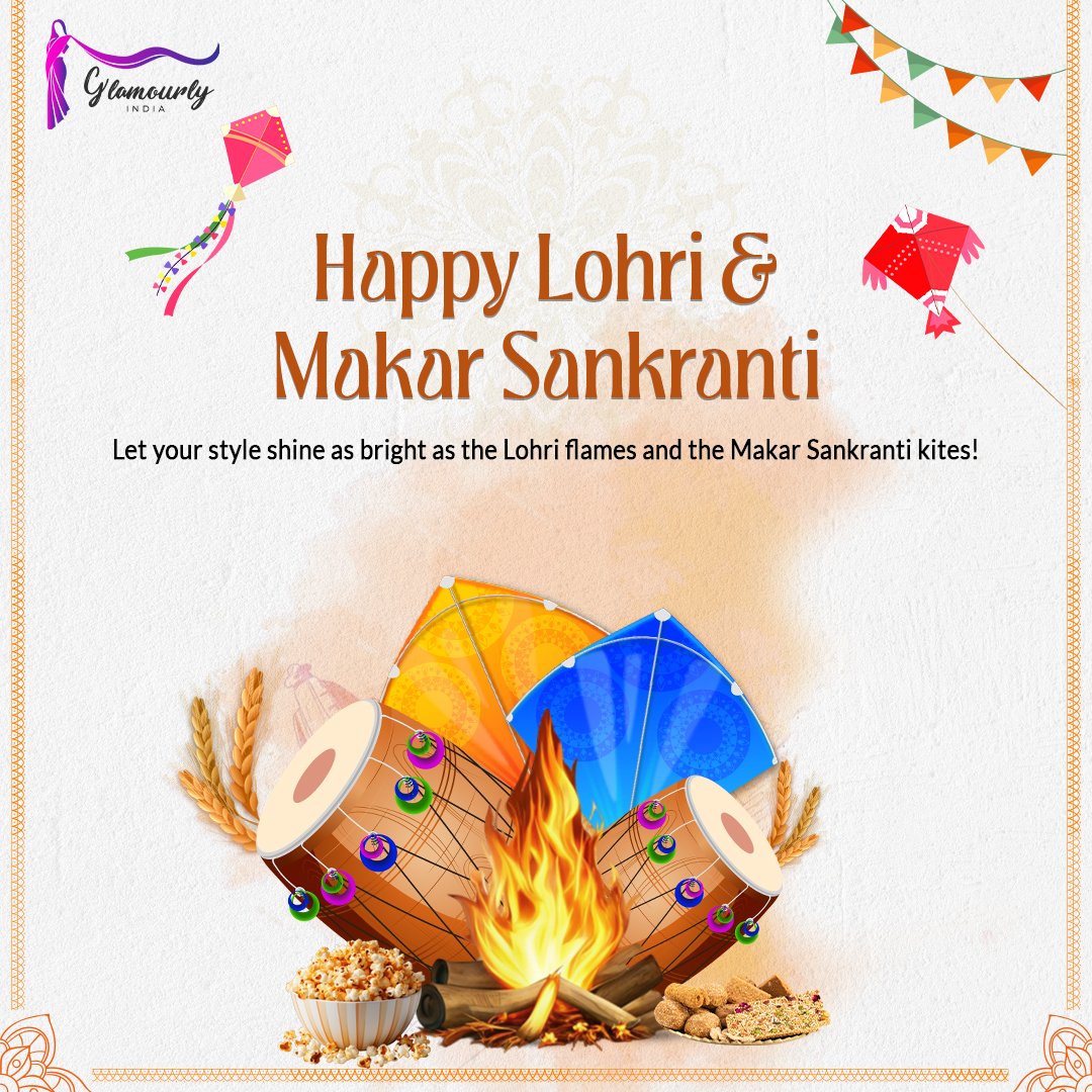 GlamourlyIndia's tweet photo. Light up your Lohri and Makar Sankranti with style! 🔥🪁 Let your fashion sparkle like the Lohri flames and soar to new heights like the vibrant kites in the sky.
#GlamourlyIndia #LohriGlow #MakarSankrantiStyle #HappyLohri #MakarSankranti #FashionOnFire #SoarInStyle #Festive https://t.co/oQ0ox955n2