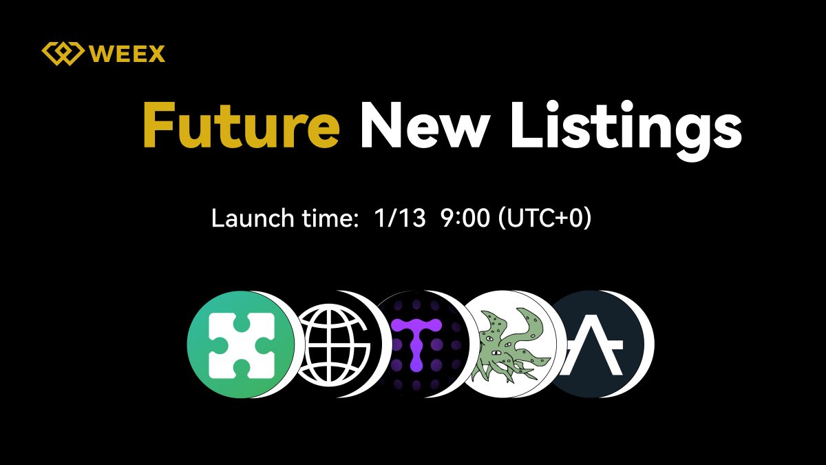 New Listing Alert on #WEEX🔔

We're excited to announce the Initial Futures Listing of $REX <a href="/ReadOnMe3/">ReadON DAO</a> | $OVER <a href="/overprotocol/">Over</a> | $TAI <a href="/tarsprotocol/">TARS AI 🤖</a> | $SHOGGOTH <a href="/Shoggoth_SOL/">Shoggoth on SOL</a> | $AZERO <a href="/Aleph__Zero/">Aleph Zero</a> on WEEX Futures Pro!

⏰Jan 13, 2025, 09:00 (UTC)
👐Register On WEEX: