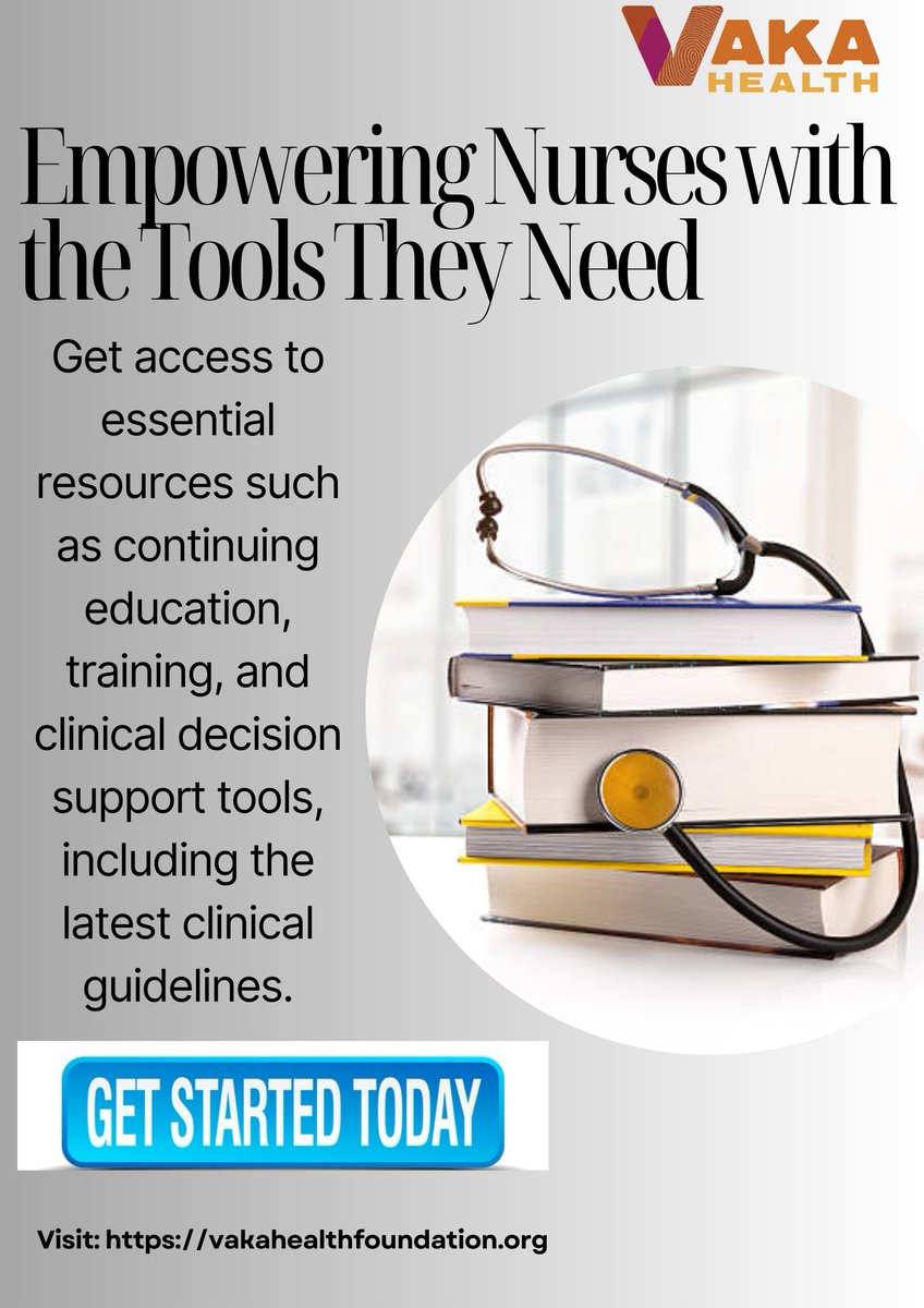 At VAKA Health Foundation, we empower nurses with access to up-to-date clinical guidelines, continuous education, and real-time decision support to improve patient care. We’re dedicated to advancing healthcare by supporting nurses every step of the way #NurseEmpowerment