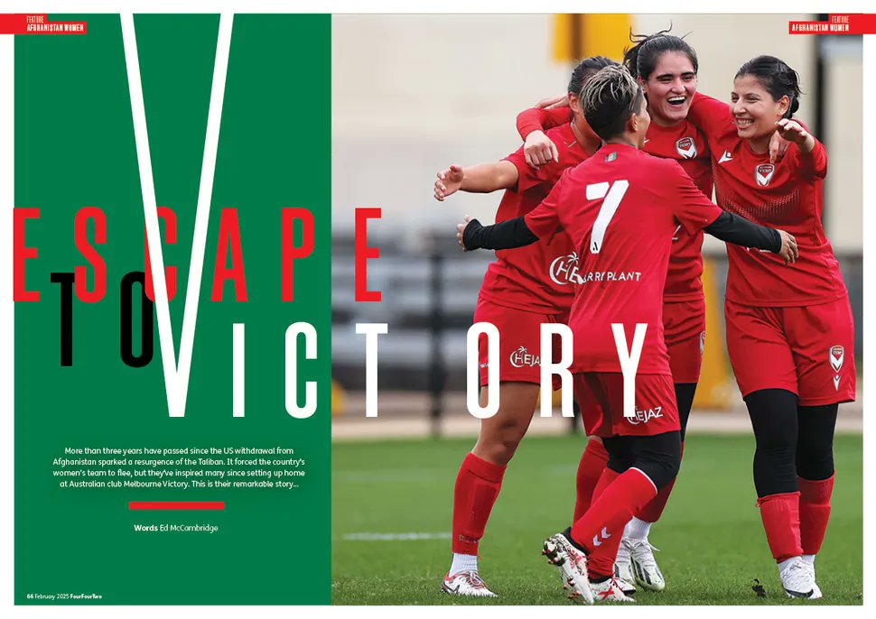 🇦🇫 3+ years have passed since the Taliban's resurgence in Afghanistan.

It forced the country’s women’s team to flee to Australia, where they were taken in by Melbourne Victory. I spoke to <a href="/khalida_popal/">Khalida Popal</a> and others about their remarkable story…

🛒 bit.ly/403G1Vc