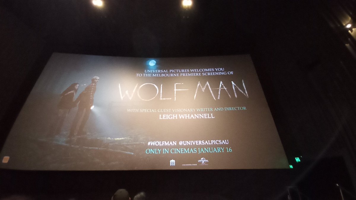 Seated for #Wolfman , thanks <a href="/UniversalPicsAU/">Universal Pictures</a> and <a href="/SilviReports/">Silvi Vann-Wall</a>